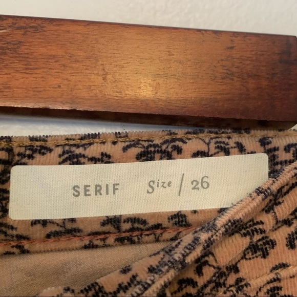 Pilcro Serif Printed Corduroy Skinny Ankle Pants - Picture 5 of 10